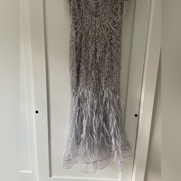 Custom beaded gown - Picture 2 of 10